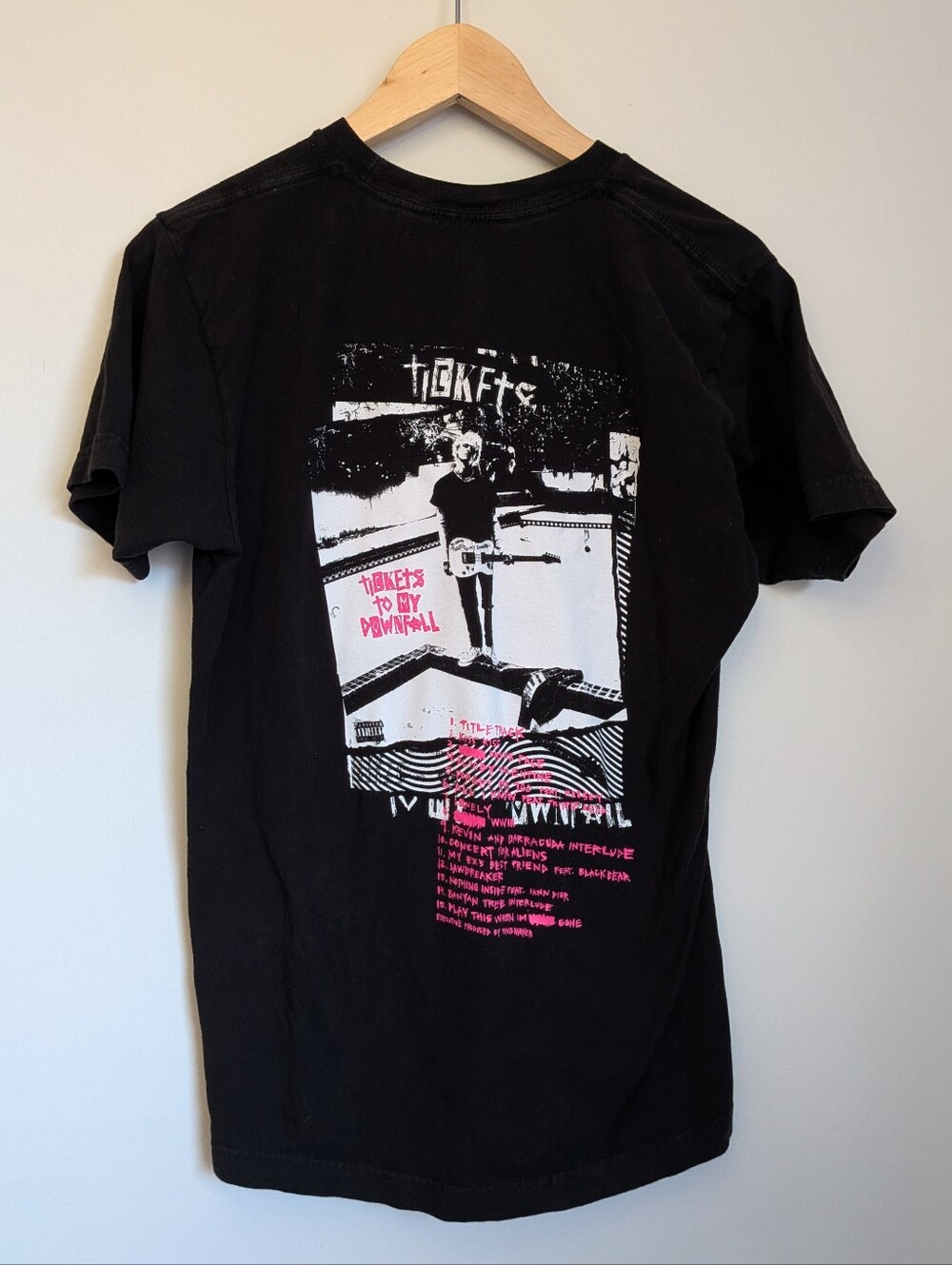 XX Machine Gun Kelly MGK Tickets to My Downfall Tour T-Shirt Adult Mens M Rap